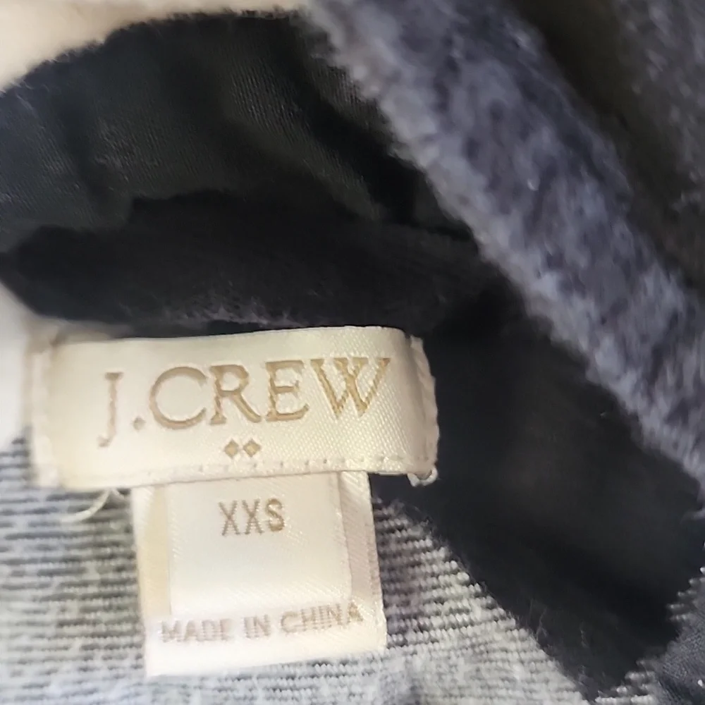 J.Crew Plaid Half Zip Top